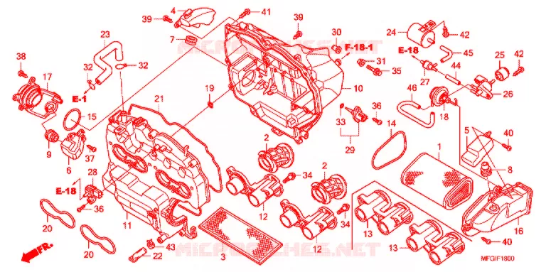 FILTRE A AIR Honda MOTO 600 HORNET 2012  CB600FC