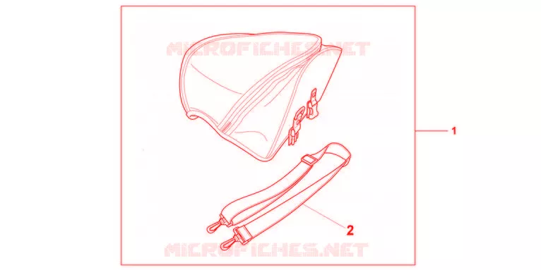 KIT SAC DE SELLE Honda MOTO 600 HORNET 2012  CB600FC