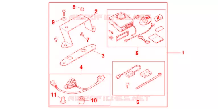 ALARME Honda MOTO 600 HORNET 2012  CB600FC