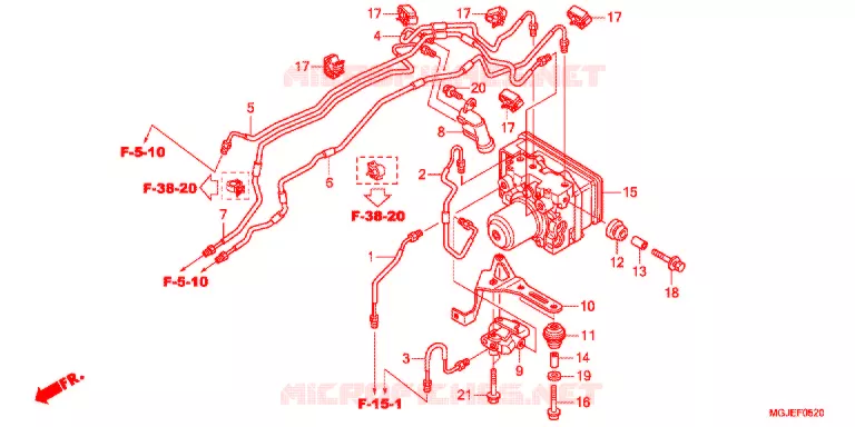 MODULATEUR ABS Honda MOTO 1000 CBF 2012  CBF1000FAC