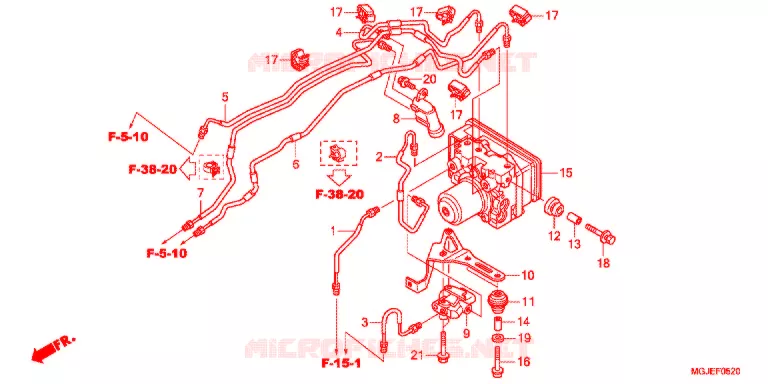 MODULATEUR ABS Honda MOTO 1000 CBF 2013  CBF1000FAC