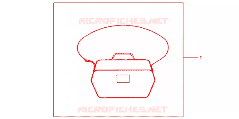 SAC INTERIEUR DE TOP CASE Honda MOTO 1000 CBF 2012  CBF1000FTC