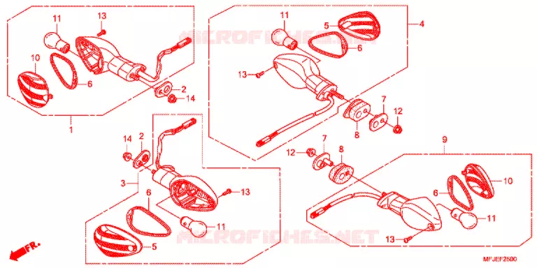 CLIGNOTANT Honda MOTO 600 CBR 2012  CBR600RRC