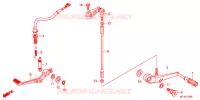 SELECTEUR   PEDALE DE FREIN pour Honda CBR 600 RR RED de 2012