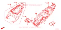 CARENAGES ARRIERE pour Honda CBR 600 RR RED de 2012