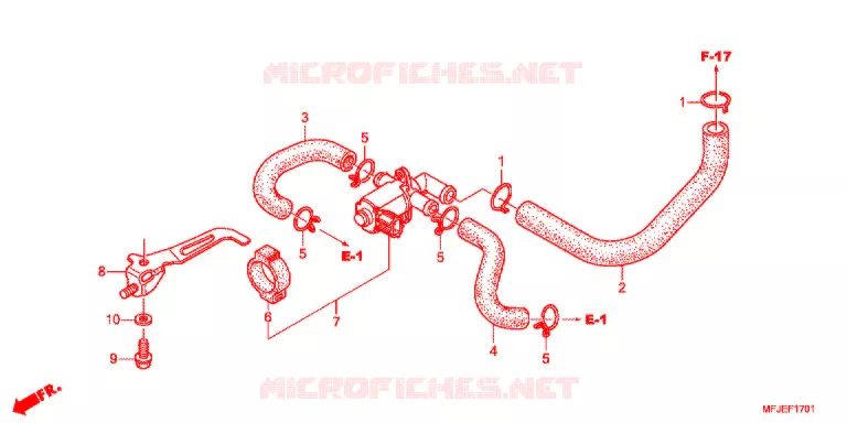 VALVE DE COMMANDE D'INJECTION D'AIR Honda MOTO 600 CBR 2013  CBR600RRC