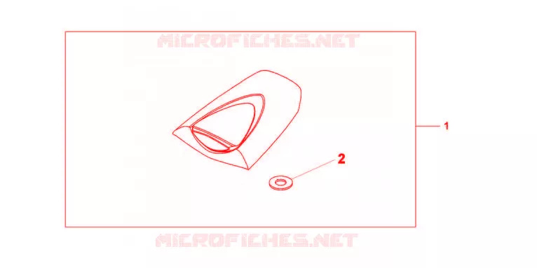 SEAT COWL *NHB01* Honda MOTO 600 CBR 2012  CBR600RRC