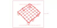 FILET BAGAGES NOIR pour Honda CBR 600 RR NOIRE de 2012