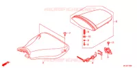 SELLE pour Honda CBR 600 RR NOIRE de 2012