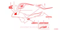 AUTOCOLLANTS (2) pour Honda CB1 125 RUEDAS FUNDIDAS de 2012