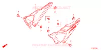 COUVERCLES LATERAUX (1) pour Honda CB1 125 RUEDAS FUNDIDAS de 2012