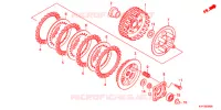 EMBRAYAGE pour Honda CB1 125 RUEDAS FUNDIDAS de 2012