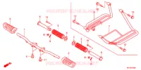REPOSE PIED pour Honda CB1 125 RUEDAS FUNDIDAS de 2012