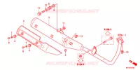 SILENCIEUX D'ECHAPPEMENT (2) pour Honda CB1 125 RUEDAS FUNDIDAS de 2012