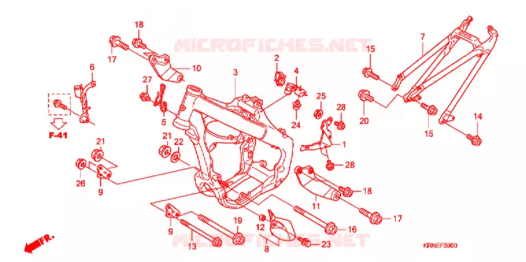 CADRE Honda MOTO 250 CRF 2013  CRF250RD