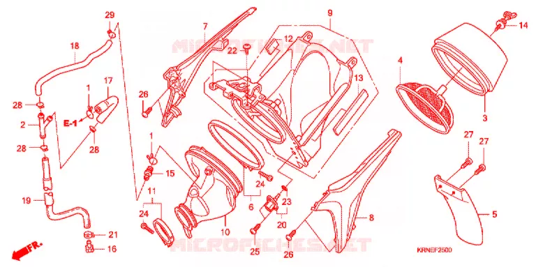 FILTRE A AIR Honda MOTO 250 CRF 2013  CRF250RD