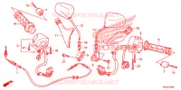 COMMODO   CABLE   RETROVISEUR pour Honda S WING 125 de 2012