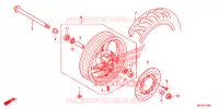 ROUE AVANT (FES125) pour Honda S WING 125 de 2012