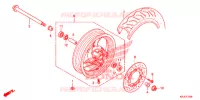 ROUE AVANT (FES125) pour Honda S WING 125 de 2012