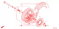 ROUE AVANT (FES125) pour Honda S WING 125 de 2012