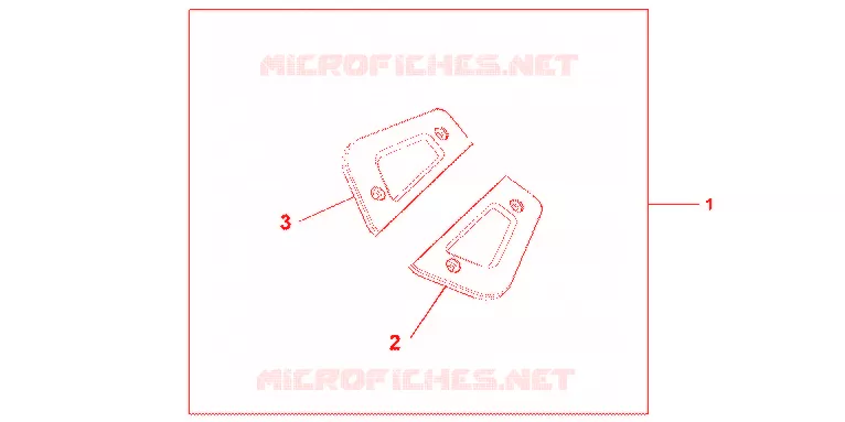 EMBASES MARCHE PIEDS PASSAGER CHROME Honda MOTO 1800 GOLD-WING 2012  GL1800C