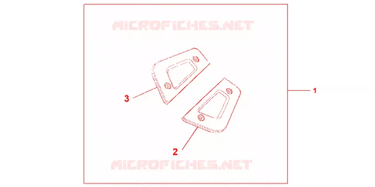 EMBASES MARCHE PIEDS PASSAGER CHROME Honda MOTO 1800 GOLD-WING 2012  GL1800C