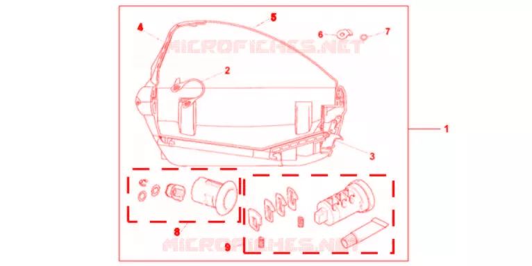 KIT 1 CLE *R151CU* Honda SCOOTER 700 INTEGRA 2012  NC700DC