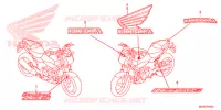 AUTOCOLLANTS pour Honda NC 700 ABS 35KW de 2012