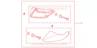 DEFLECTEURS DE PIEDS pour Honda NC 700 ABS 35KW de 2012