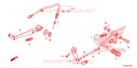 PEDALE pour Honda NC 700 ABS 35KW de 2012