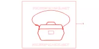 SAC INTERIEUR DE TOP CASE pour Honda NC 700 ABS 35KW de 2012
