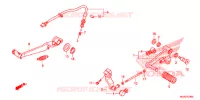 PEDALE pour Honda NC 700 ABS 35KW de 2012