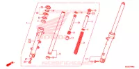 FOURCHE pour Honda NC 700 ABS DCT de 2012