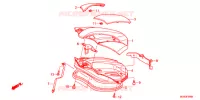 COUVERCLE DE COFFRE pour Honda NC 700 X ABS de 2012