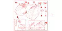 JEU DE VALISES 29L pour Honda NC 700 X ABS de 2012
