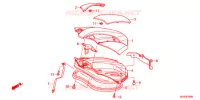 COUVERCLE DE COFFRE pour Honda NC 700 X ABS de 2012