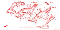 COUVERCLES LATERAUX pour Honda NC 700 X ABS de 2012