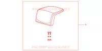 DOSSERET DE TOP CASE (TOP) pour Honda NC 700 X ABS de 2012