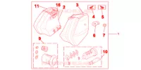 JEU DE VALISES 29L pour Honda NC 700 X ABS de 2012