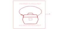 SAC INTERIEUR DE TOP CASE pour Honda NC 700 X ABS de 2012