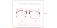 SACOCHES INTERIEUR DE VALISES 33/35L pour Honda NC 700 X ABS de 2012