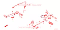 PEDALE pour Honda NC 700 X 35KW de 2012