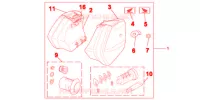 JEU DE VALISES 29L pour Honda NC 700 X de 2012
