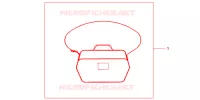 SAC INTERIEUR DE TOP CASE pour Honda NC 700 X de 2012