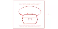 SAC INTERIEUR DE TOP CASE pour Honda NC 700 X 35KW de 2012
