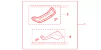 DEFLECTEURS DE PIEDS pour Honda NC 700 X de 2012