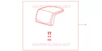 DOSSERET DE TOP CASE (TOP) pour Honda NC 700 X de 2012
