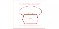 SAC INTERIEUR DE TOP CASE pour Honda NC 700 X de 2012