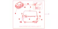 TOP CASE 45L pour Honda NC 700 X de 2012