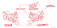 AUTOCOLLANTS pour Honda NC 700 X ABS DCT de 2012